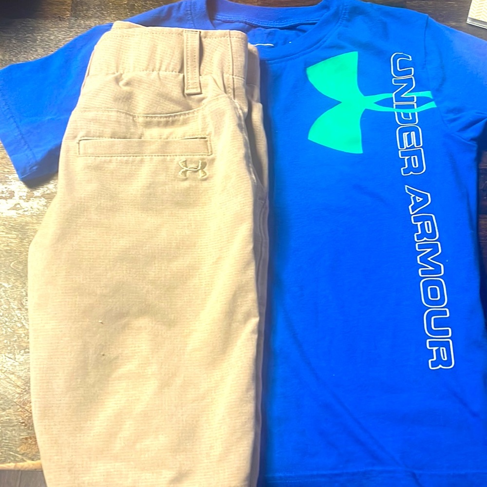 Boys UA shorts and shirt bundle